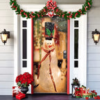 Door Cover | Festive Christmas Design | Weather-Resistant