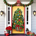 Door Cover | Festive Christmas Design | Weather-Resistant