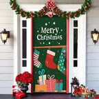 Door Cover | Festive Christmas Design | Weather-Resistant