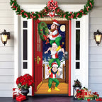 Door Cover | Festive Christmas Design | Weather-Resistant