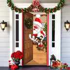 Door Cover | Festive Christmas Design | Weather-Resistant