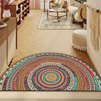 Doormat | Boho Half-Moon Absorbent Textile & Non-Slip Backing
