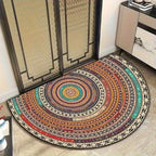Doormat | Boho Half-Moon Absorbent Textile & Non-Slip Backing