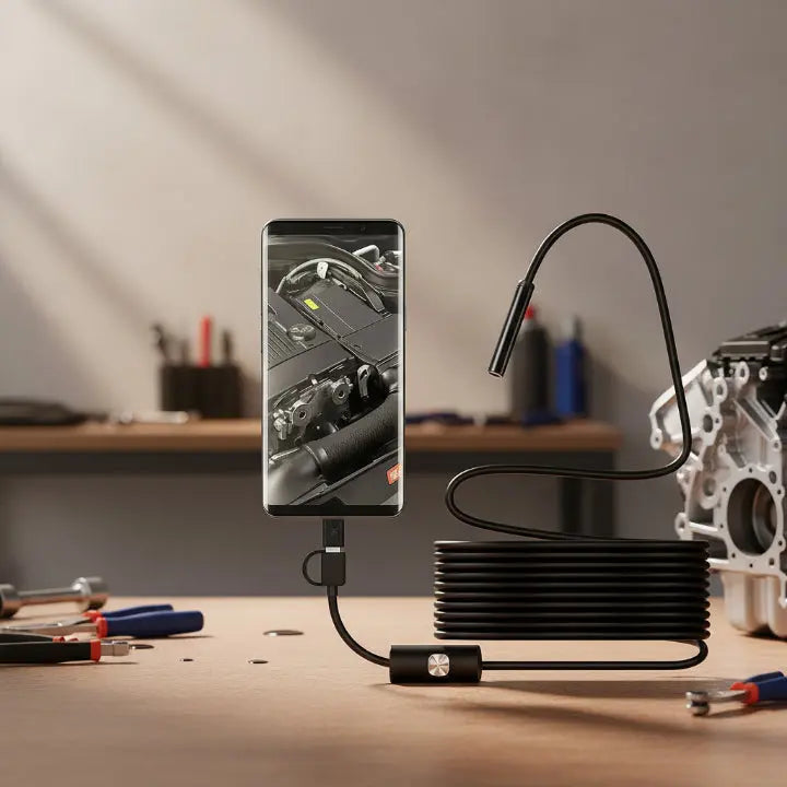 Endoscope Camera | Plug-And-Play HD & Waterproof | 5 m Cable