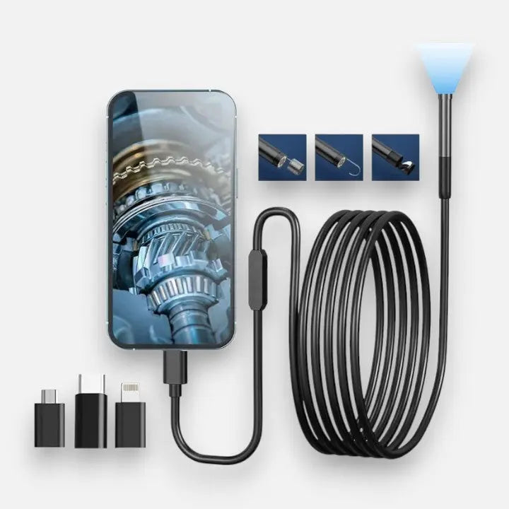 Endoscope Camera | Plug-And-Play HD & Waterproof | 5 m Cable