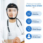 Face Shield | Anti-Fog Polycarbonate Visor & Soft Silicone Frame