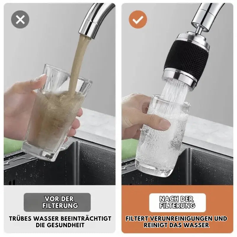 Faucet Attachment | 360° Rotating Anti-Splash | Universal Fit