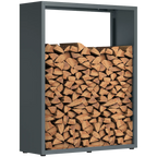 Firewood Rack | Galvanized Steel & Weather-Resistant | Adjustable Feet