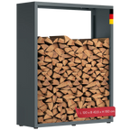 Firewood Rack | Galvanized Steel & Weather-Resistant | Adjustable Feet