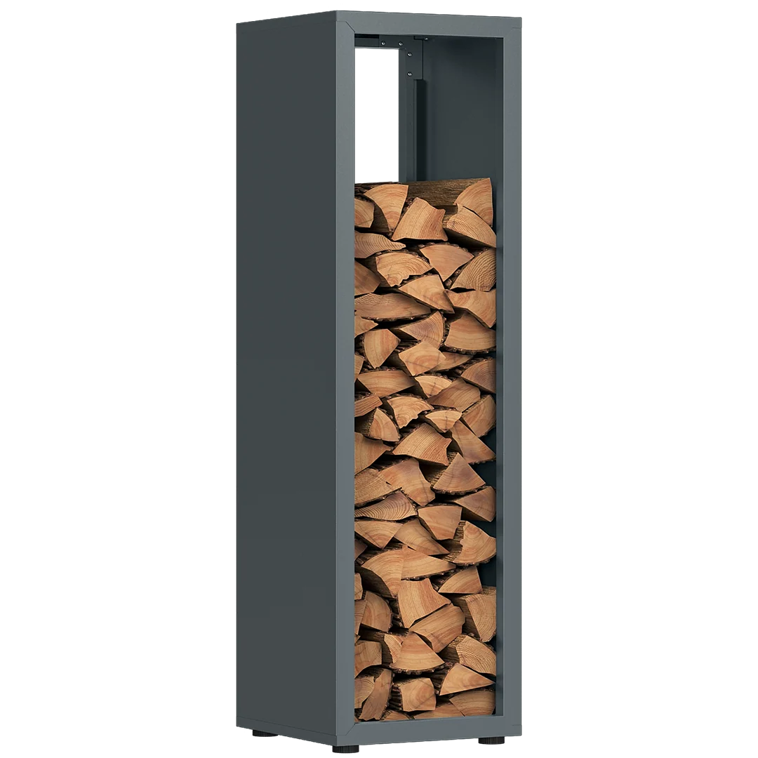 Firewood Rack | Galvanized Steel & Weather-Resistant | Adjustable Feet
