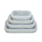 Food Storage Container | Collapsible Silicone Airtight | Microwave & Freezer Safe
