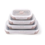 Food Storage Container | Collapsible Silicone Airtight | Microwave & Freezer Safe