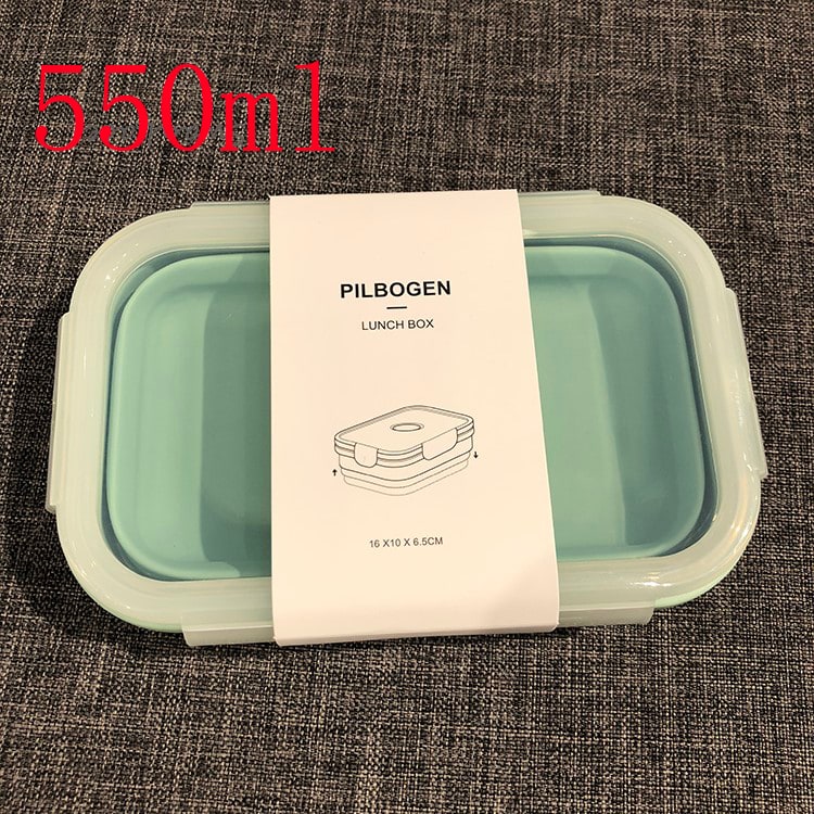 Food Storage Container | Collapsible Silicone Airtight | Microwave & Freezer Safe