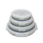 Food Storage Container | Collapsible Silicone Airtight | Microwave & Freezer Safe