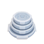 Food Storage Container | Collapsible Silicone Airtight | Microwave & Freezer Safe