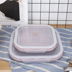 Food Storage Container | Collapsible Silicone Airtight | Microwave & Freezer Safe