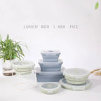Food Storage Container | Collapsible Silicone Airtight | Microwave & Freezer Safe