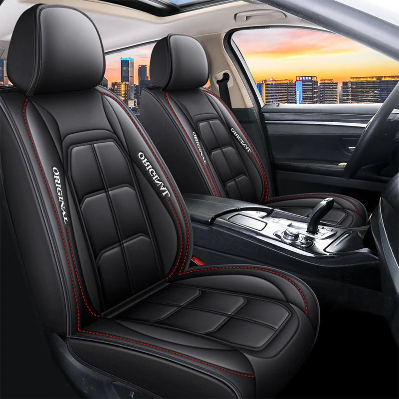 Front Seat Covers | PU Leather & Easy-Clean | Universal Fit, 2-Piece Set