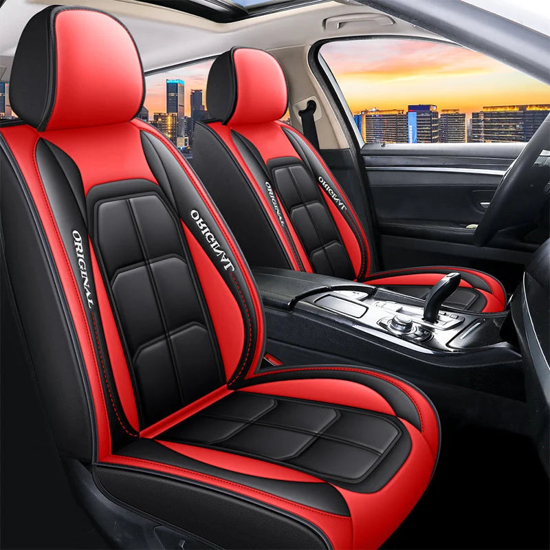 Front Seat Covers | PU Leather & Easy-Clean | Universal Fit, 2-Piece Set