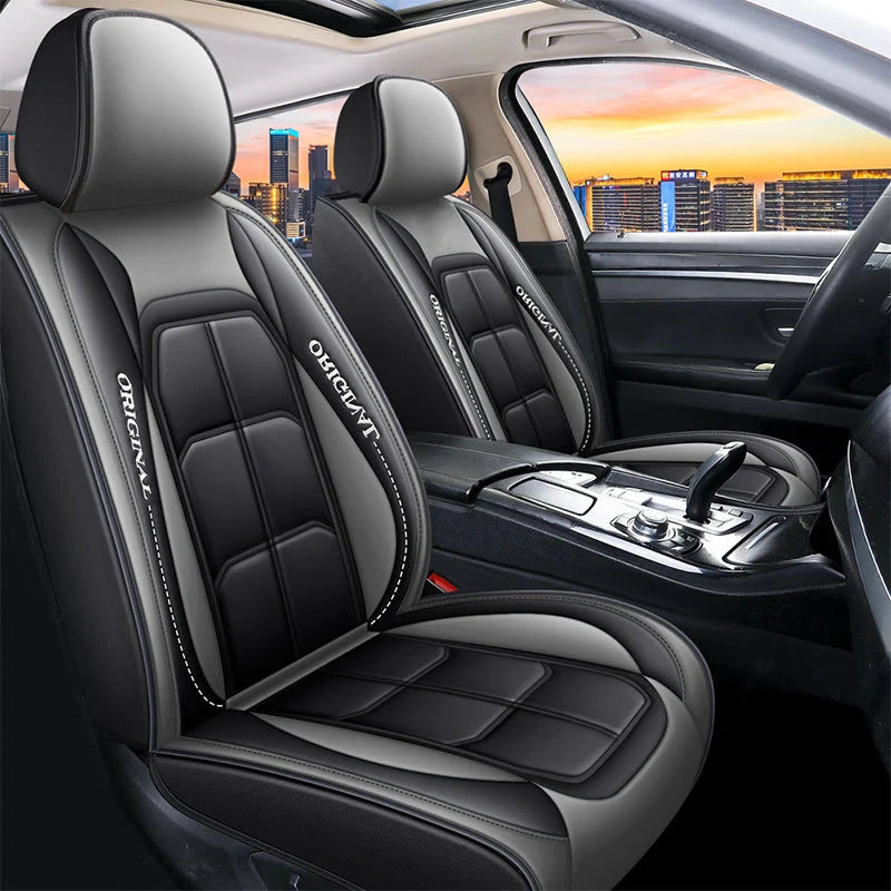 Front Seat Covers | PU Leather & Easy-Clean | Universal Fit, 2-Piece Set