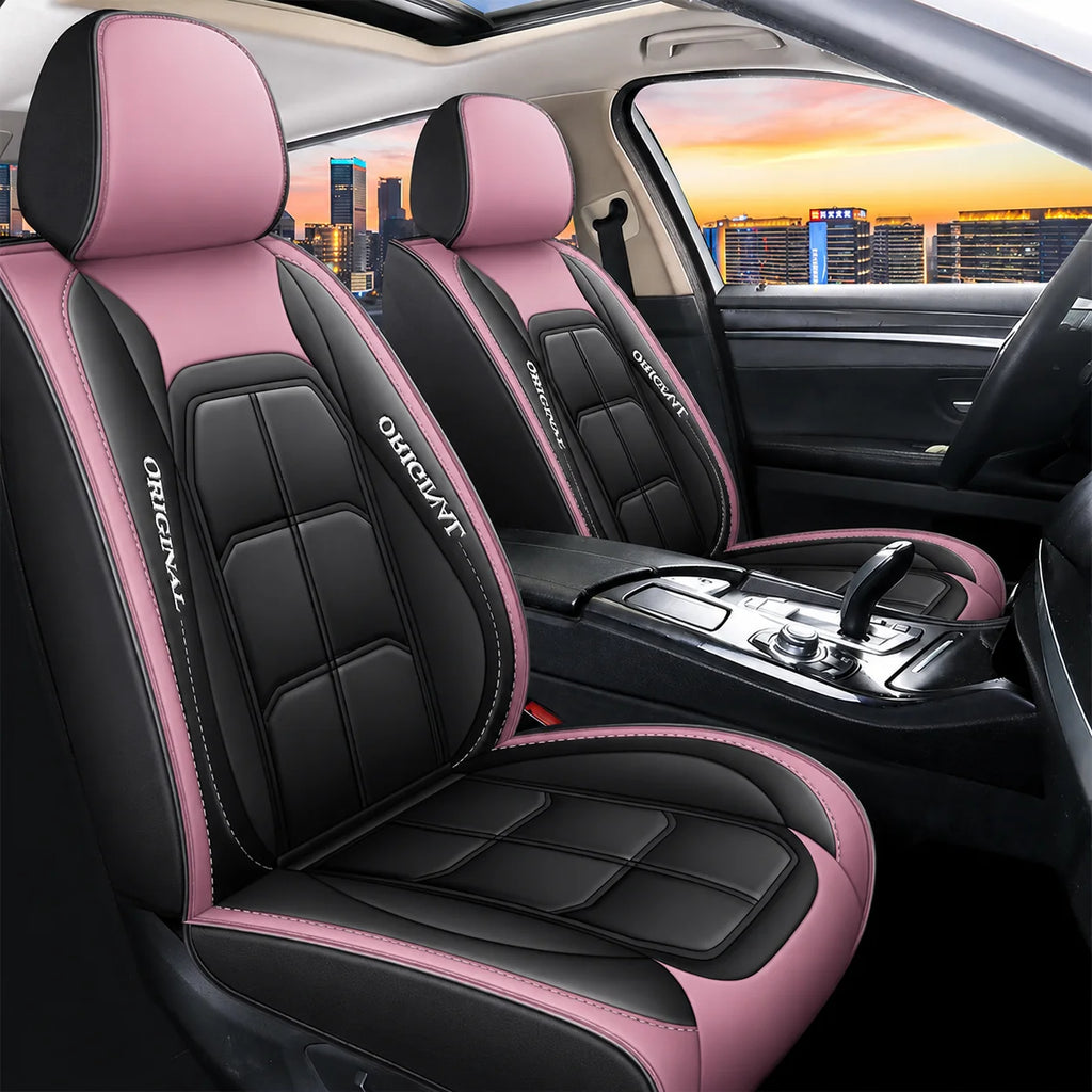 Front Seat Covers | PU Leather & Easy-Clean | Universal Fit, 2-Piece Set