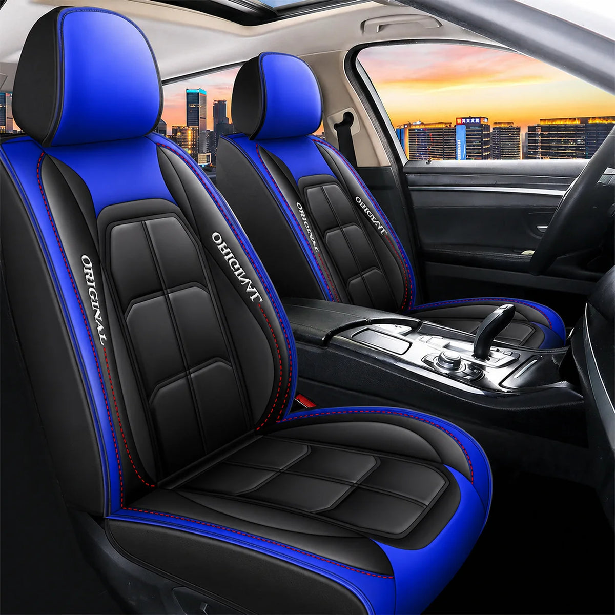 Front Seat Covers | PU Leather & Easy-Clean | Universal Fit, 2-Piece Set