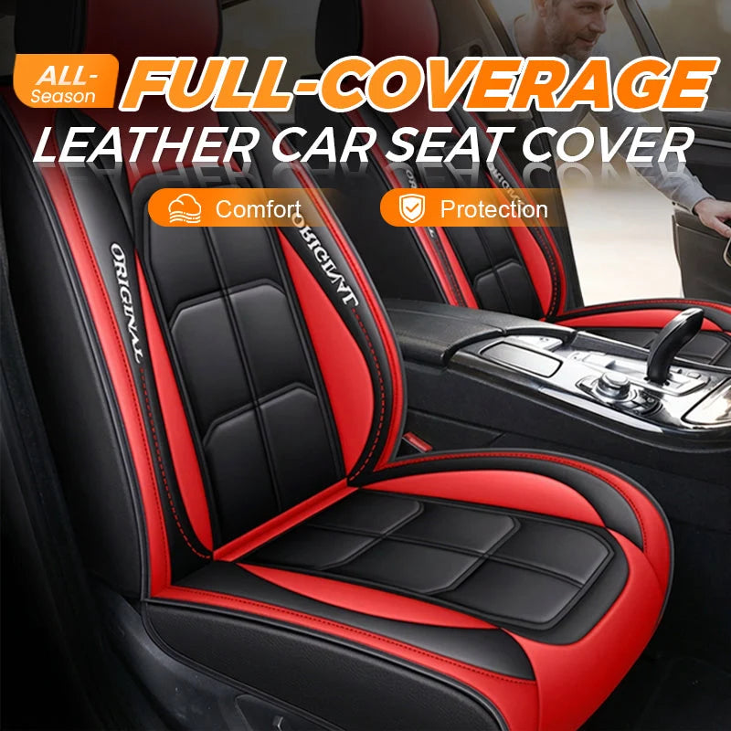 Front Seat Covers | PU Leather & Easy-Clean | Universal Fit, 2-Piece Set