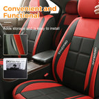 Front Seat Covers | PU Leather & Easy-Clean | Universal Fit, 2-Piece Set
