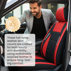 Front Seat Covers | PU Leather & Easy-Clean | Universal Fit, 2-Piece Set