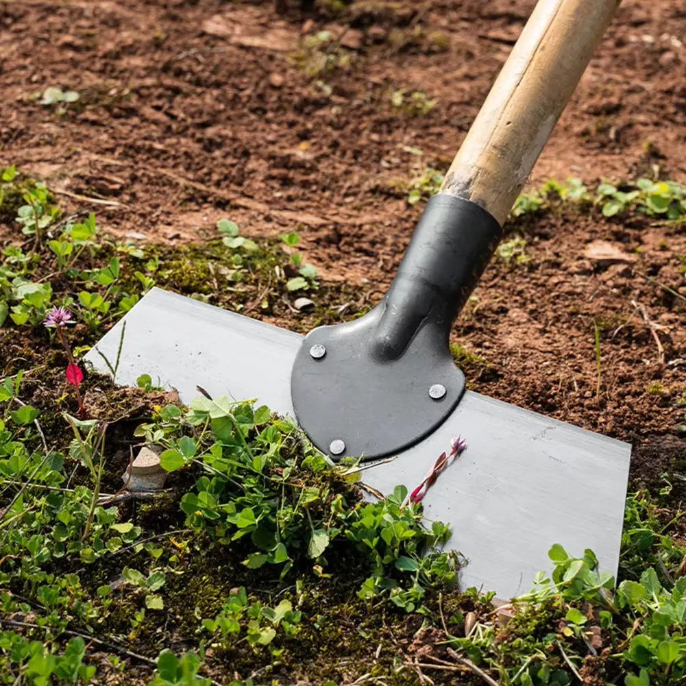 Garden Hoe & Scraper | Manganese Steel Blade | Wooden Handle