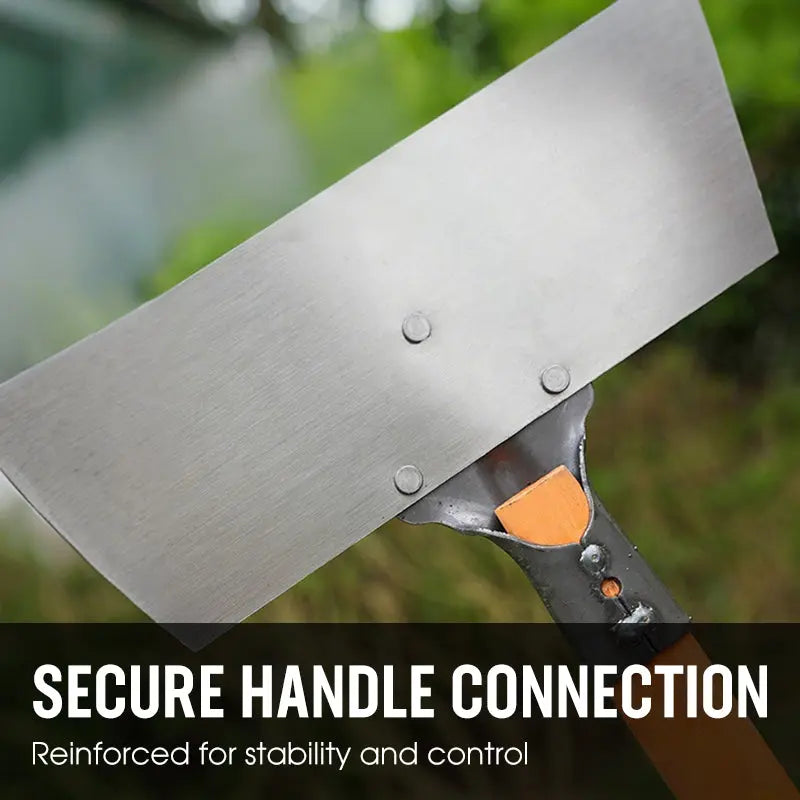 Garden Hoe & Scraper | Manganese Steel Blade | Wooden Handle