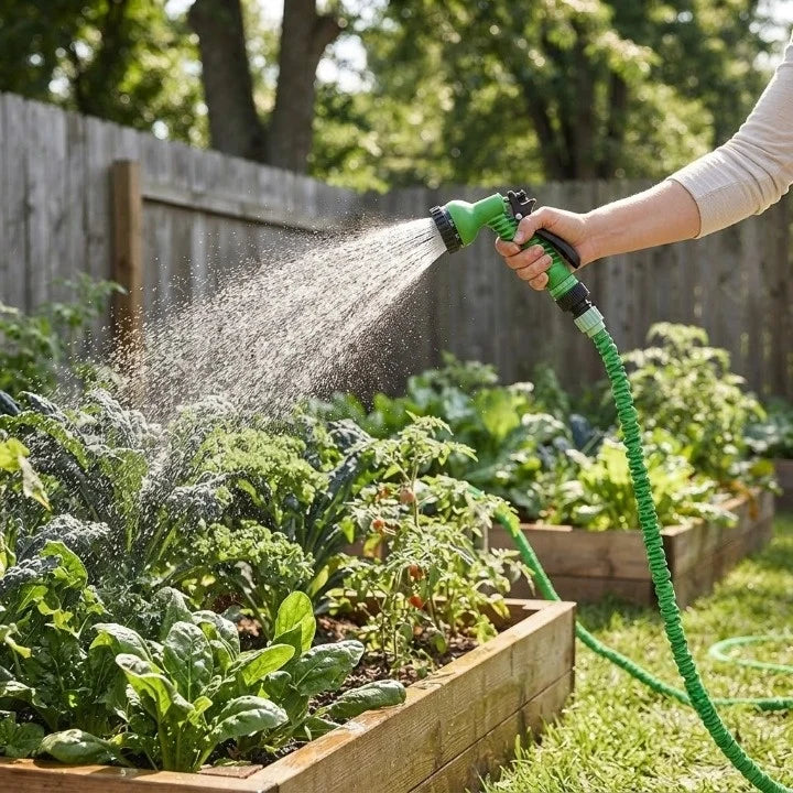 Garden Hose | Expandable 3x & 7-Function Spray Gun
