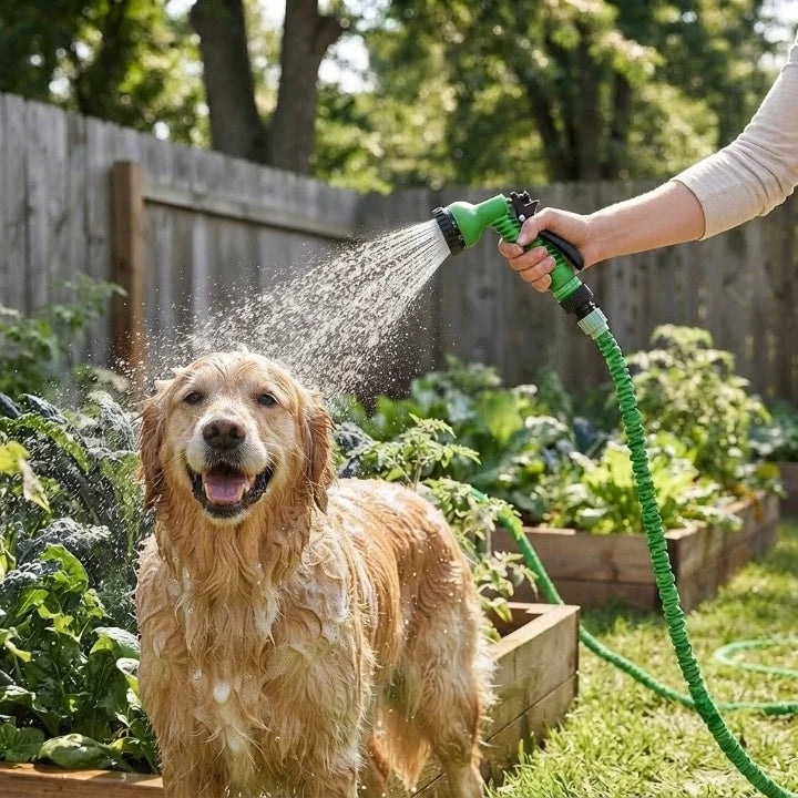 Garden Hose | Expandable 3x & 7-Function Spray Gun