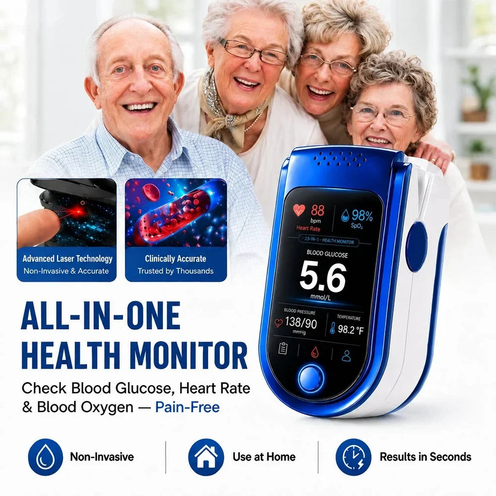Glucose Monitor | Non-Invasive & Pain-Free | Daily Health Tracking