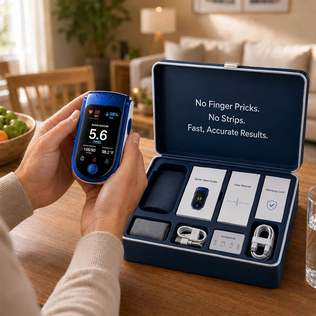 Glucose Monitor | Non-Invasive & Pain-Free | Daily Health Tracking