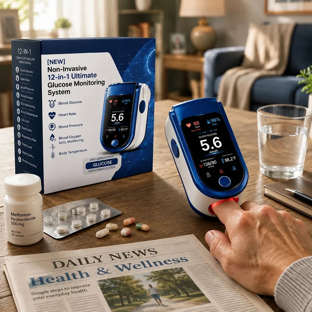 Glucose Monitor | Non-Invasive & Pain-Free | Daily Health Tracking