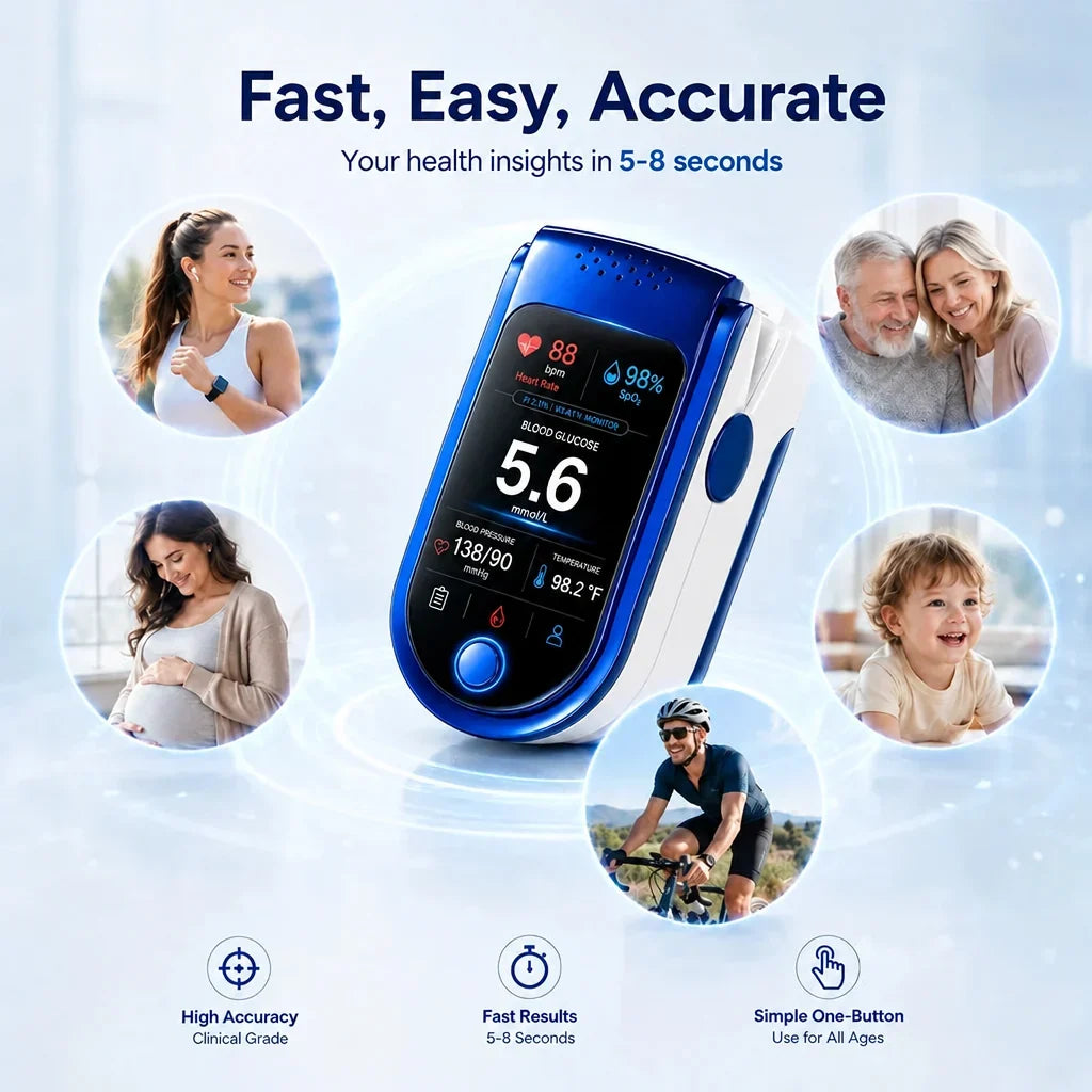 Glucose Monitor | Non-Invasive & Pain-Free | Daily Health Tracking