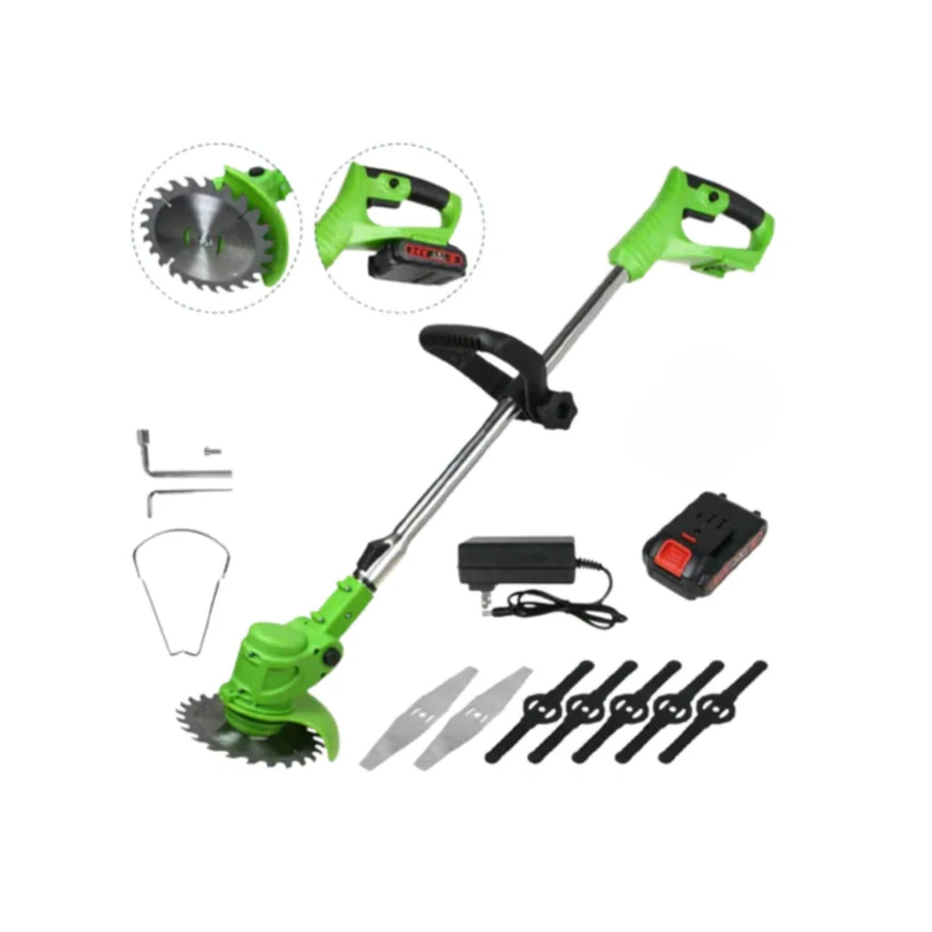 Grass Trimmer | Cordless 24V & 6-Inch Blade | Telescopic Shaft