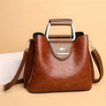 Handbag | Genuine Leather & Convertible Strap | 22 x 12 x 27 cm