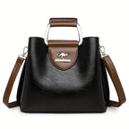 Handbag | Genuine Leather & Convertible Strap | 22 x 12 x 27 cm