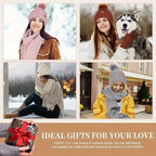 Hat, Scarf & Gloves Set | Knitted & Touchscreen-Friendly | One Size