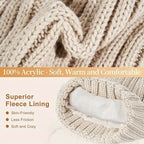 Hat, Scarf & Gloves Set | Knitted & Touchscreen-Friendly | One Size