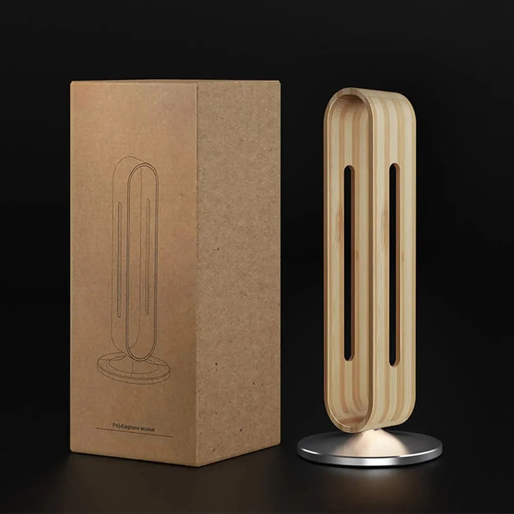 Headphone Stand | Wood & Metal Design | Desk Organizer