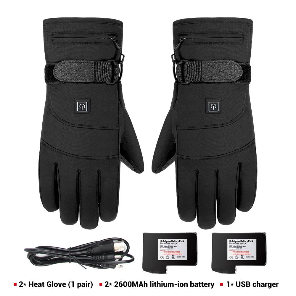 Heated Gloves | Waterproof & Touchscreen | Thermostat-Controlled