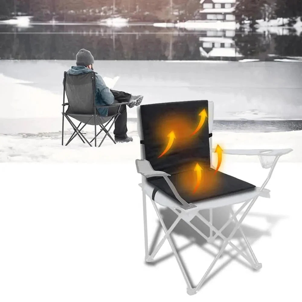Heated Seat Cushion | USB-Powered & 3 Heat Settings | With Backrest