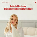 Heated Throw Blanket | Flannel & Sherpa Fleece | 6 Heat Settings