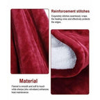 Heated Throw Blanket | Flannel & Sherpa Fleece | 6 Heat Settings