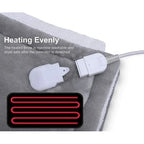 Heated Throw Blanket | Flannel & Sherpa Fleece | 6 Heat Settings