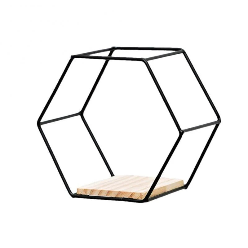 Hexagonal Wall Shelf | Modern Geometric & Easy To Mount