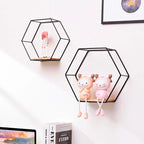 Hexagonal Wall Shelf | Modern Geometric & Easy To Mount